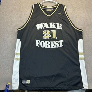 Wake Forest Deacs Tim Duncan Basketball Jersey Men's 5XL Black Hardwood Legends